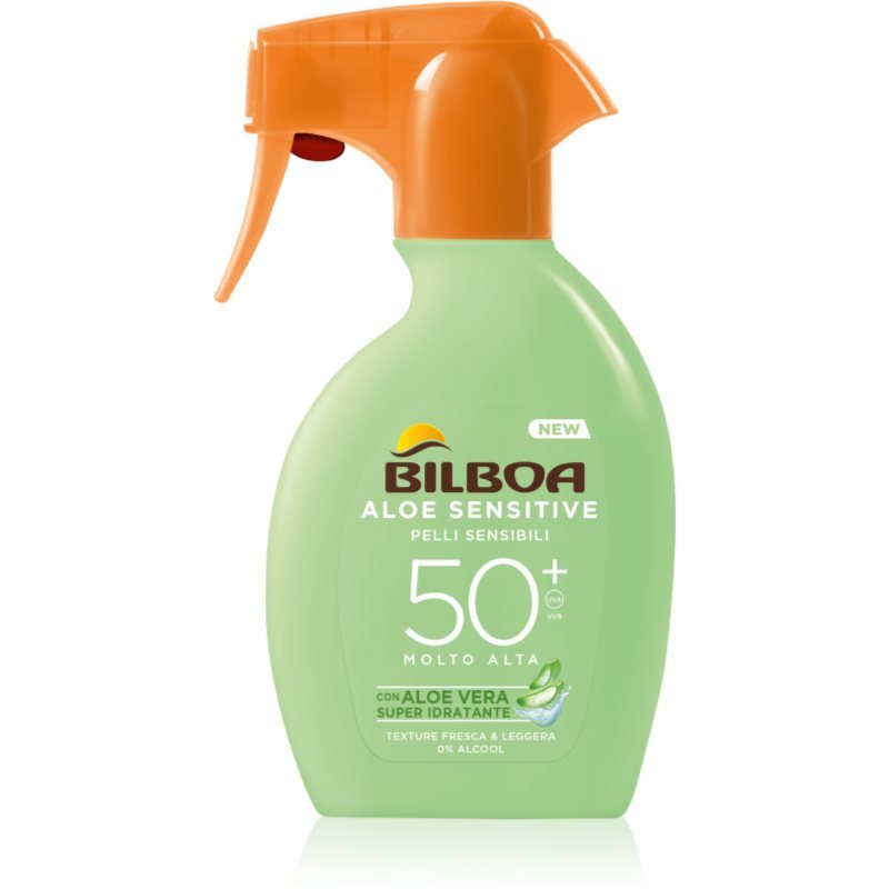 Bilboa Aloe Sensitive opalovací sprej SPF 50+ 250 ml - parfo.cz