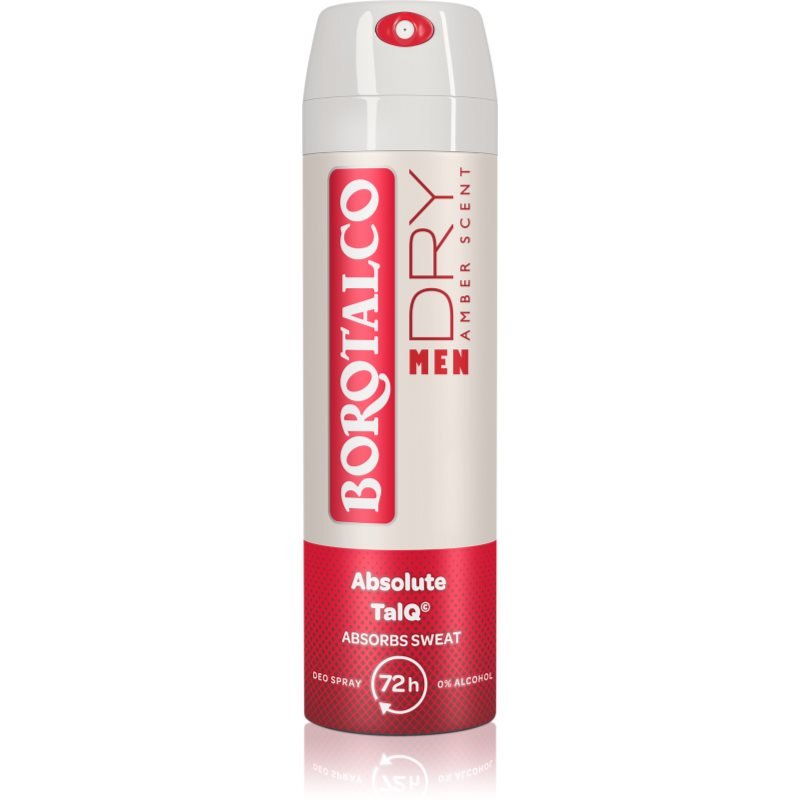 Borotalco MEN Dry deodorant ve spreji 72h vůně Amber 150 ml - parfo.cz