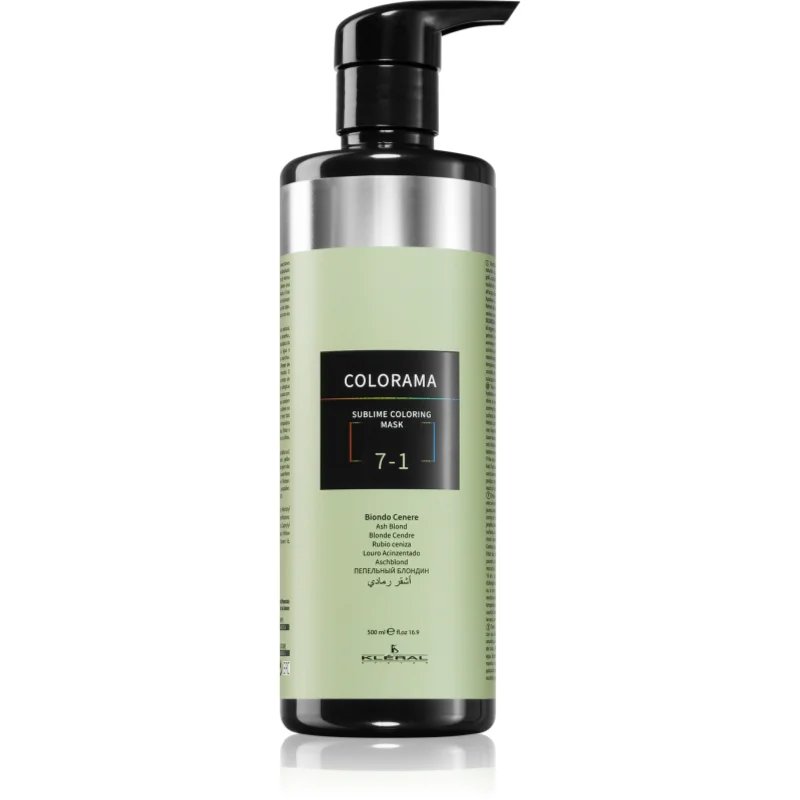 Kléral system Colorama barvicí maska pro všechny typy vlasů Ash Blond 7.1 500 ml - parfo.cz