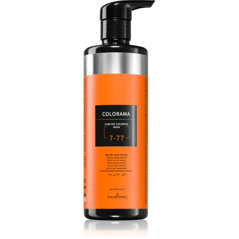 Kléral system Colorama barvicí maska pro všechny typy vlasů Intense Copper Blond 7.77 500 ml - parfo.cz