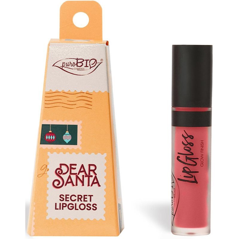 puroBIO Cosmetics Dear Santa SECRET dlouhotrvající lesk na rty v dárkovém balení odstín 044 4.4 ml - parfo.cz