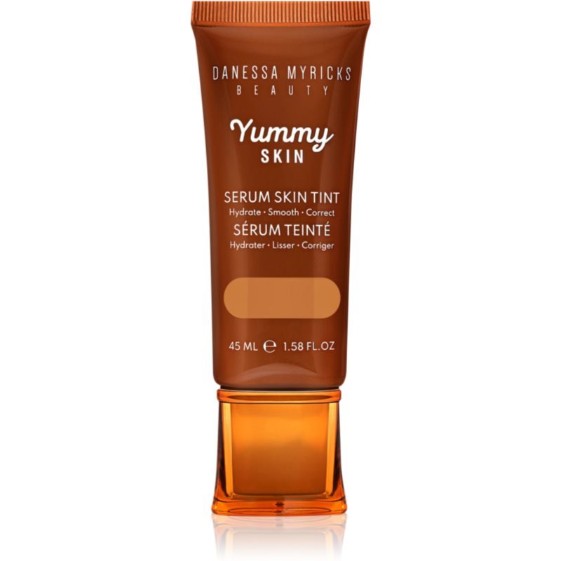 Danessa Myricks Beauty Yummy Skin Serum Skin Tint hydratační make-up s vyhlazujícím účinkem odstín 9 - Medium to Tan Skin with Neutral Olive Undertone - parfo.cz