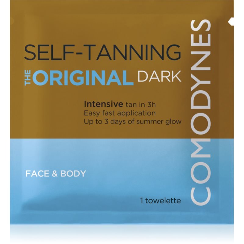 Comodynes Self-Tanning Towelette samoopalovací ubrousek na obličej a tělo odstín dark 8 ks - parfo.cz