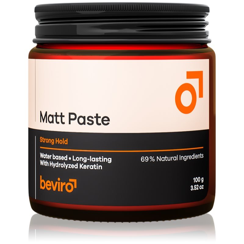 Beviro Matt Paste Strong Hold pasta na vlasy Matt 100 g - parfo.cz