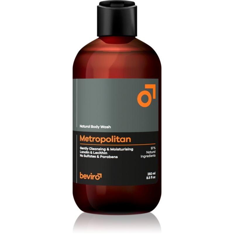 Beviro Natural Body Wash Metropolitan sprchový gel pro muže 250 ml - parfo.cz