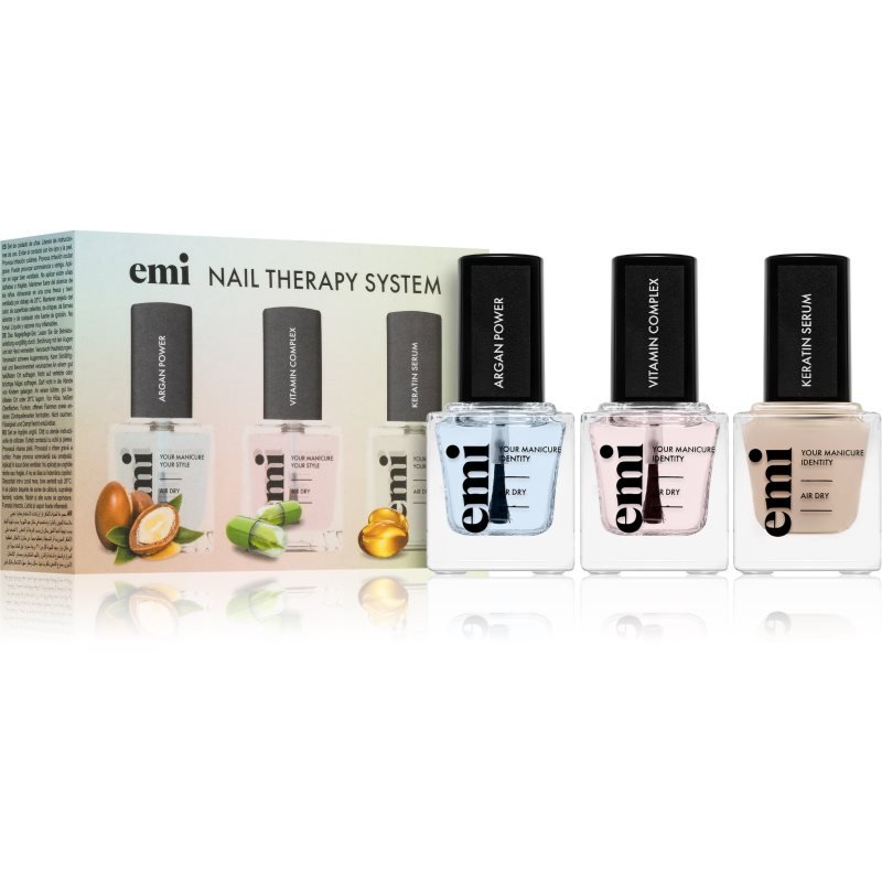 emi Nail Therapy System Set sada laků na nehty s vyživujícím účinkem - parfo.cz
