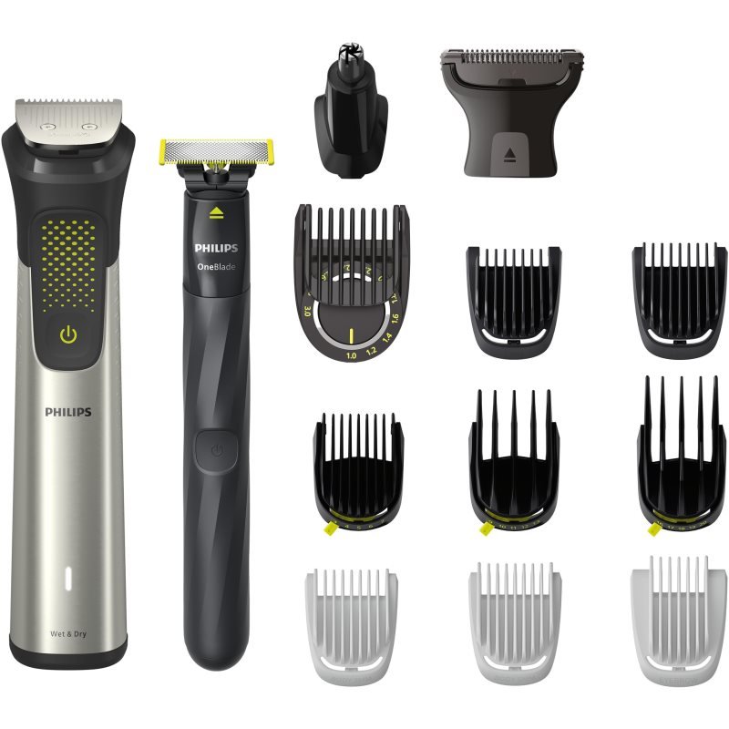 Philips Series 9000 MG9552/15 multifunkční zastřihovač + OneBlade Face 1 ks - parfo.cz