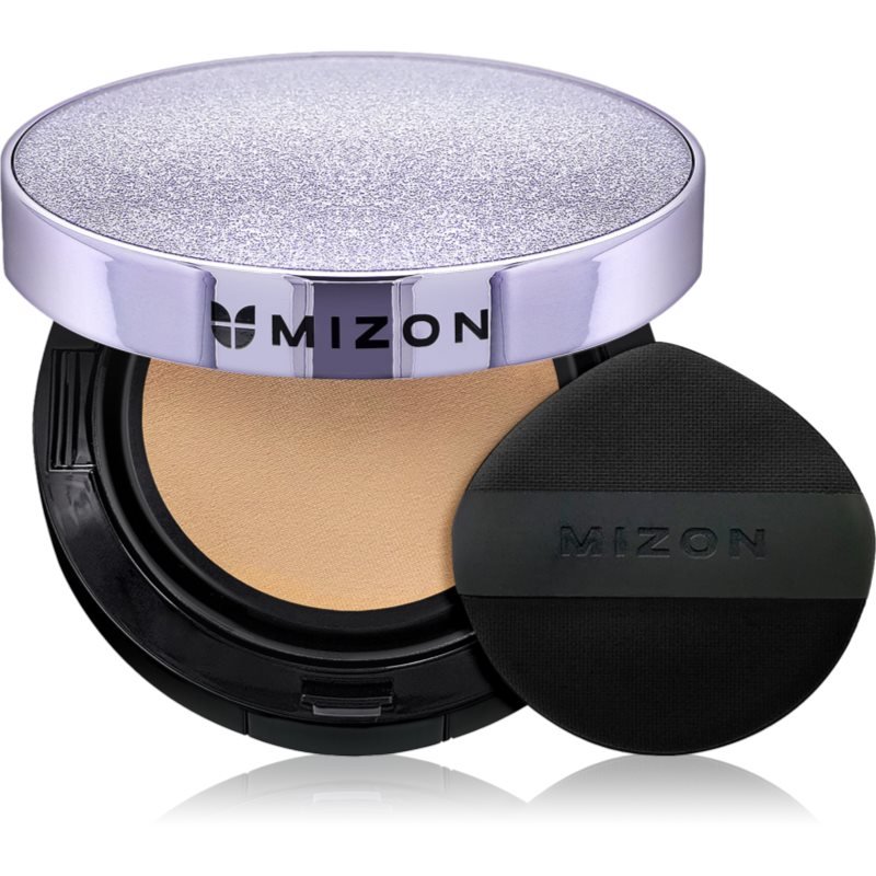 Mizon Vegan Collagen Cushion SPF38 PA++ dlouhotrvající make-up v houbičce s vysokou UV ochranou odstín #23 Natural Sand Beige 2x15 g - parfo.cz