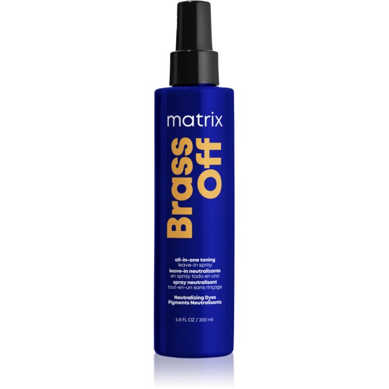 Matrix Brass Off sprej na vlasy neutralizující žluté tóny 200 ml - parfo.cz