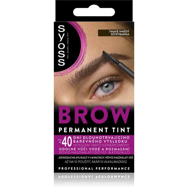 Syoss Brow Tint barva na obočí odstín Dark Brown - parfo.cz