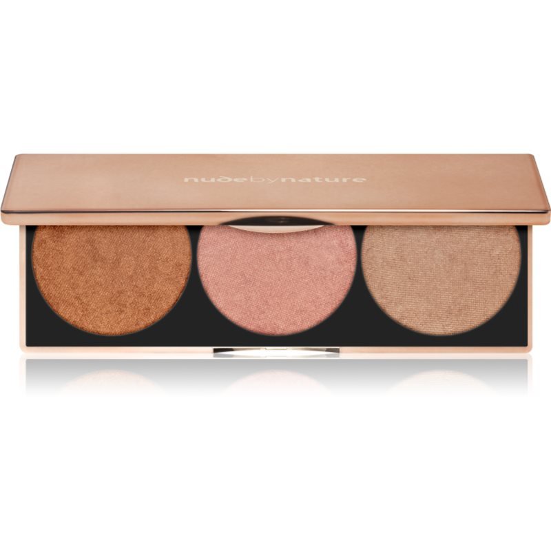 Nude by Nature Highlight Palette rozjasňující paletka 3x3 g - parfo.cz