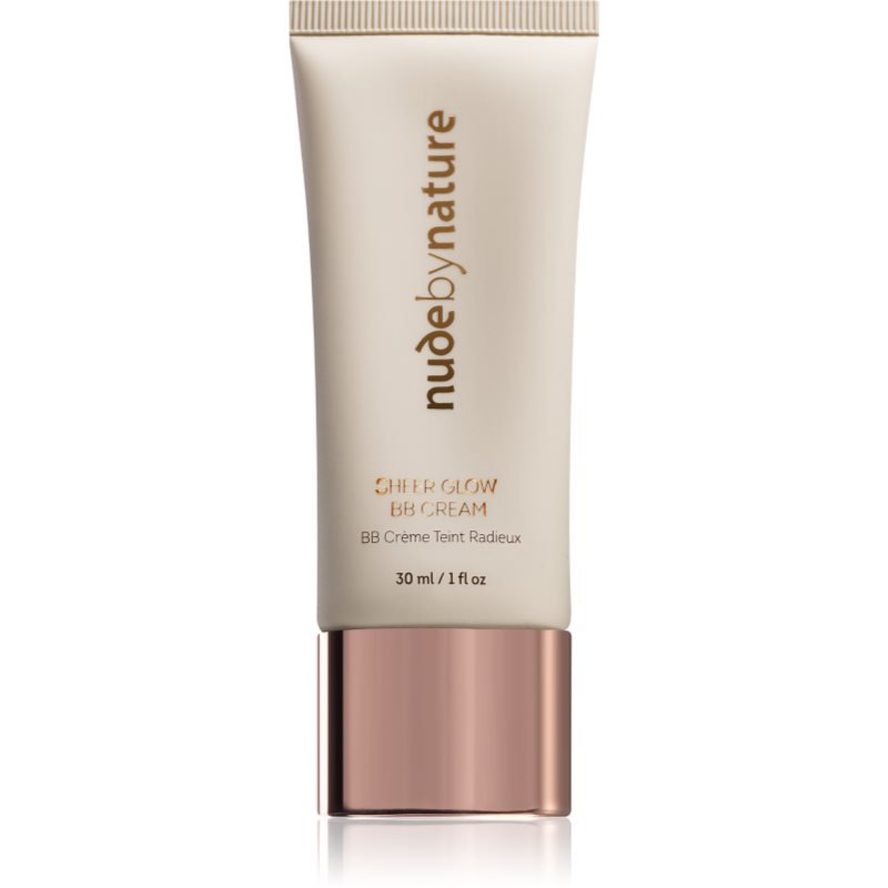 Nude by Nature Sheer Glow BB Cream rozjasňující BB krém odstín 01 Porcelain 30 ml - parfo.cz
