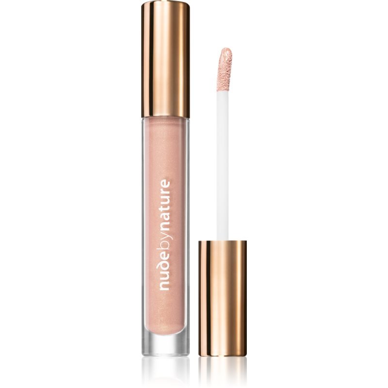 Nude by Nature Moisture Infusion zářivý lesk na rty odstín 02 Peach Nude 3