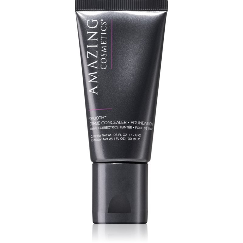 Amazing Cosmetics SMOOTH® Crème Concealer & Foundation Duo krémový korektor a make-up v jednom Medium Beige 30 ml - parfo.cz
