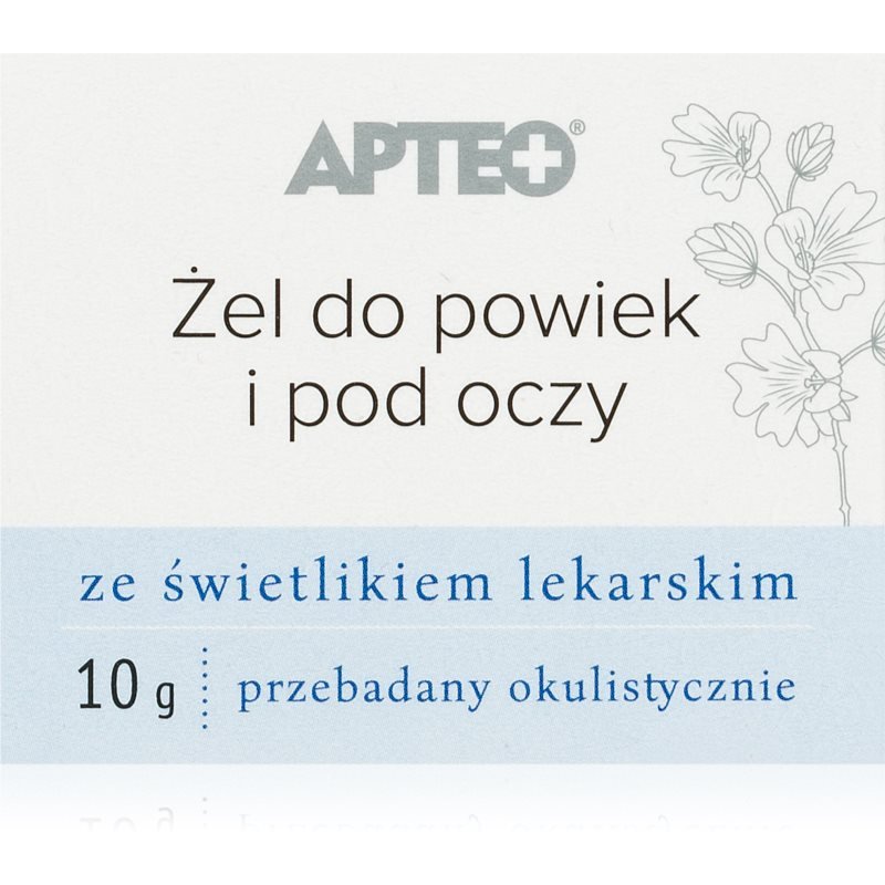 Apteo Gel na oční víčka a pod oči gel pro hydrataci a vypnutí pokožky 10 g - parfo.cz