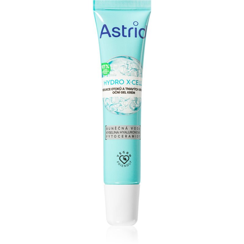 Astrid Hydro X-Cell oční gelový krém proti otokům a tmavým kruhům 15 ml - parfo.cz