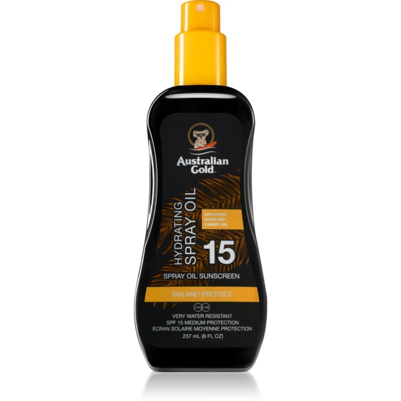 Australian Gold Spray Oil Sunscreen tělový olej ve spreji SPF 15 237 ml - parfo.cz