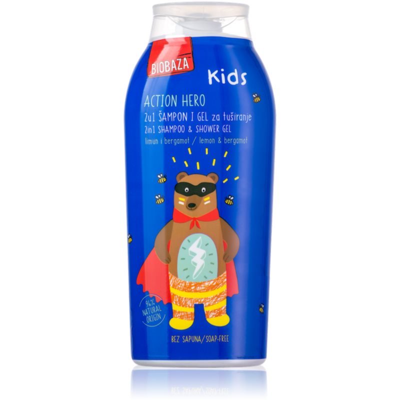 BIOBAZA Action Hero sprchový gel na tělo a vlasy pro děti 250 ml - parfo.cz