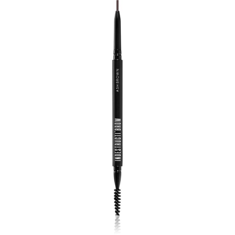 BPerfect IndestructiBrow Pencil dlouhotrvající tužka na obočí s kartáčkem odstín Ash Brown 10 g - parfo.cz
