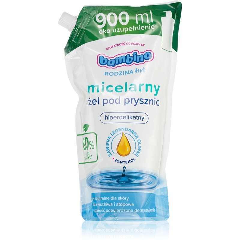 Bambino Family Refill Micellar micelární sprchový gel náhradní náplň 900 ml - parfo.cz