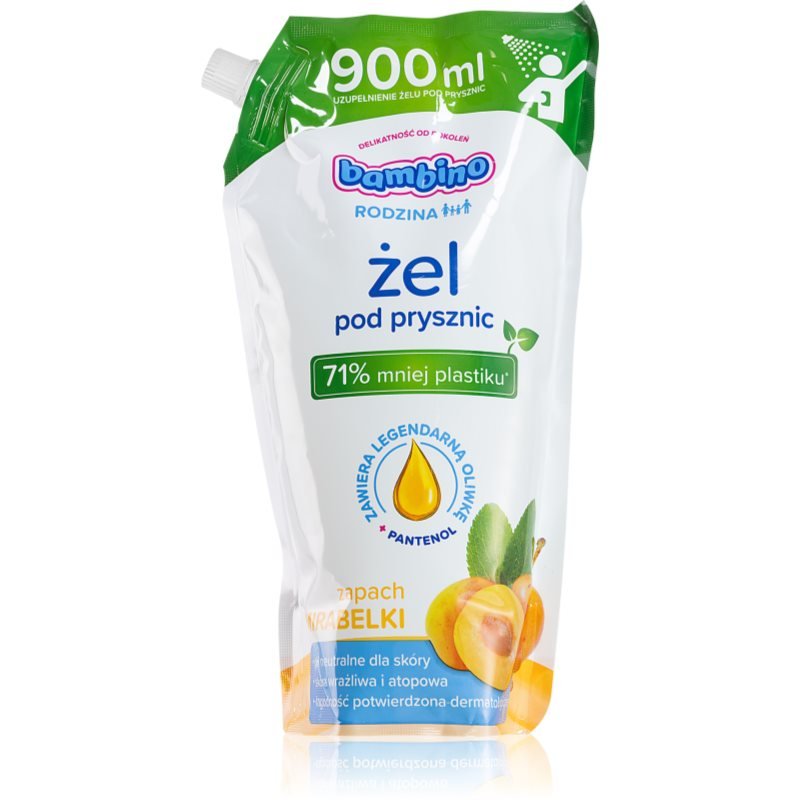 Bambino Family Refill Mirabelle sprchový gel a šampon 2 v 1 náhradní náplň 900 ml - parfo.cz