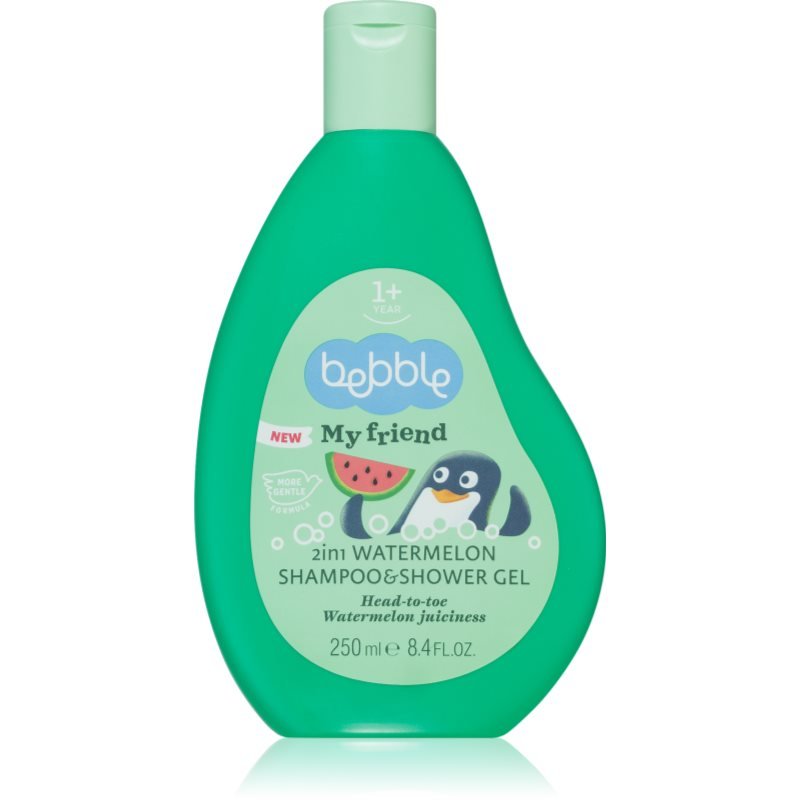 Bebble Strawberry Shampoo & Shower Gel Watermelon šampon a sprchový gel 2 v 1 pro děti 1+ 250 ml - parfo.cz
