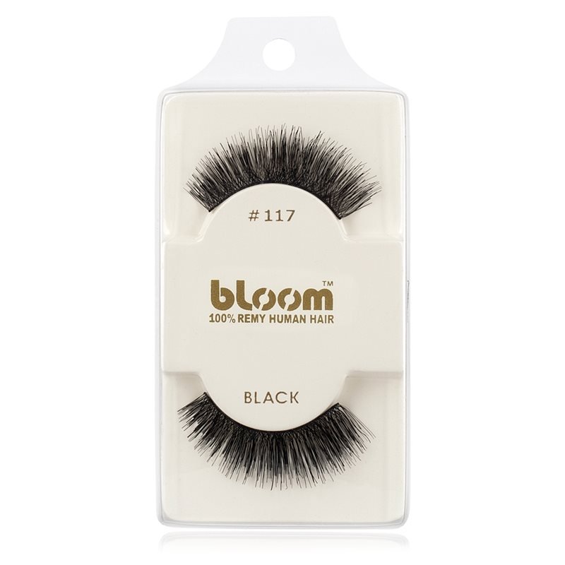 Bloom Natural nalepovací řasy z přírodních vlasů No. 117 (Black) 1 cm - parfo.cz