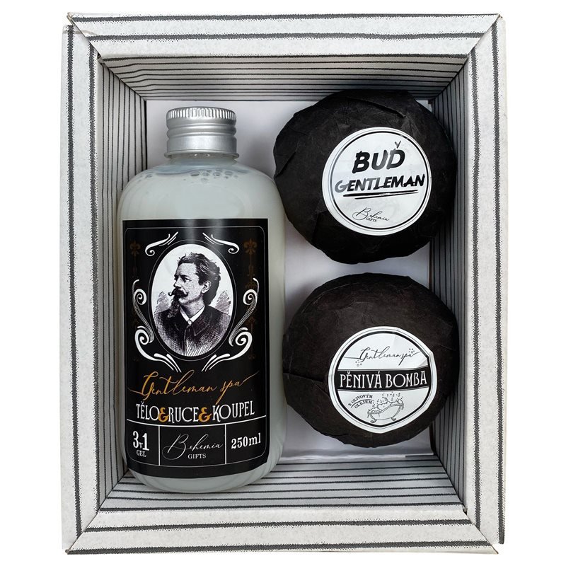 Bohemia Gifts & Cosmetics Gentlemen Spa dárková sada do vany pro muže - parfo.cz