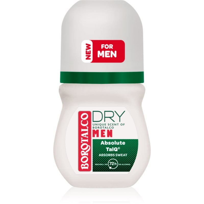 Borotalco MEN Dry kuličkový deodorant roll-on 72h vůně Unique Scent of Borotalco 50 ml - parfo.cz