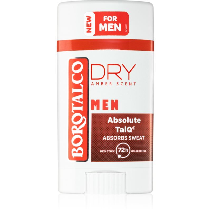 Borotalco MEN Dry tuhý deodorant 72h pro muže Amber Scent 40 ml - parfo.cz