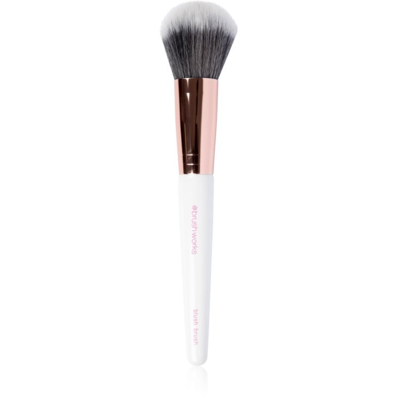 Brushworks Blush Brush White & Gold štětec na tvářenku 1 ks - parfo.cz