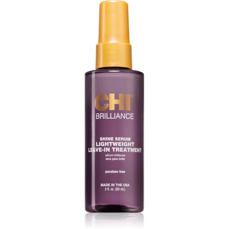 CHI Brilliance Shine Serum Lightweight Leave-in Ttreatment lehké sérum pro lesk a hebkost vlasů 89 ml - parfo.cz
