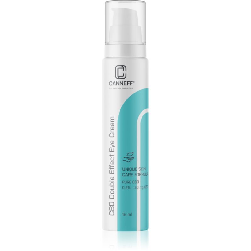 Canneff Balance CBD Double Effect Eye Cream oční krém pro korekci tmavých kruhů a vrásek 15 ml - parfo.cz