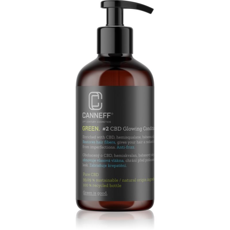 Canneff Green CBD Glowing Conditioner kondicionér proti krepatění 200 ml - parfo.cz