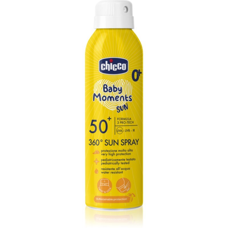 Chicco Baby Moments Sun ochranný sprej pro děti 0 m+ 150 ml - parfo.cz