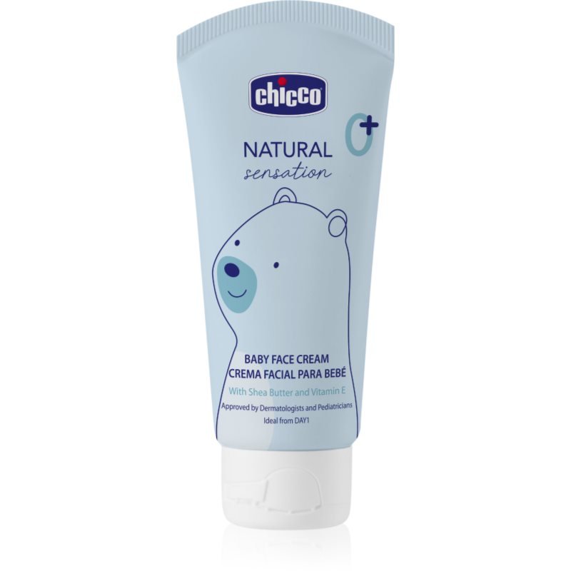 Chicco Natural Sensation Baby pleťový krém pro děti od narození 0+ 50 ml - parfo.cz