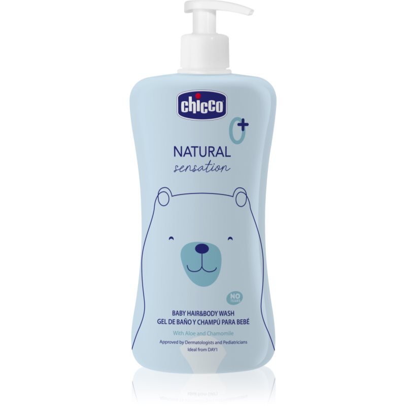 Chicco Natural Sensation Baby šampon a sprchový gel pro děti od narození 0+ 500 ml - parfo.cz
