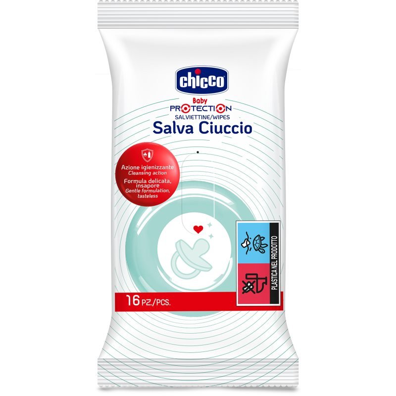 Chicco Wipes vlhčené ubrousky na dudlík 16 ks - parfo.cz
