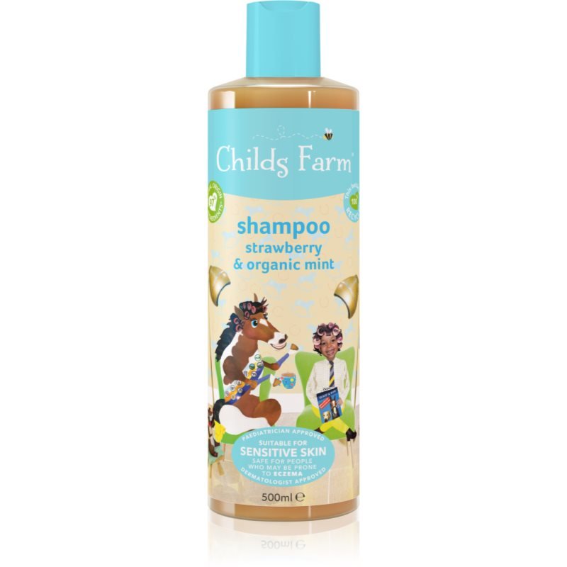 Childs Farm Strawberry & Organic Mint Shampoo dětský šampon 500 ml - parfo.cz
