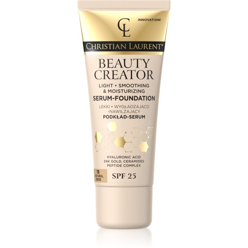 Christian Laurent Beauty Creator lehký hydratační make-up SPF 25 odstín 15 Natural Beige 30 ml - parfo.cz
