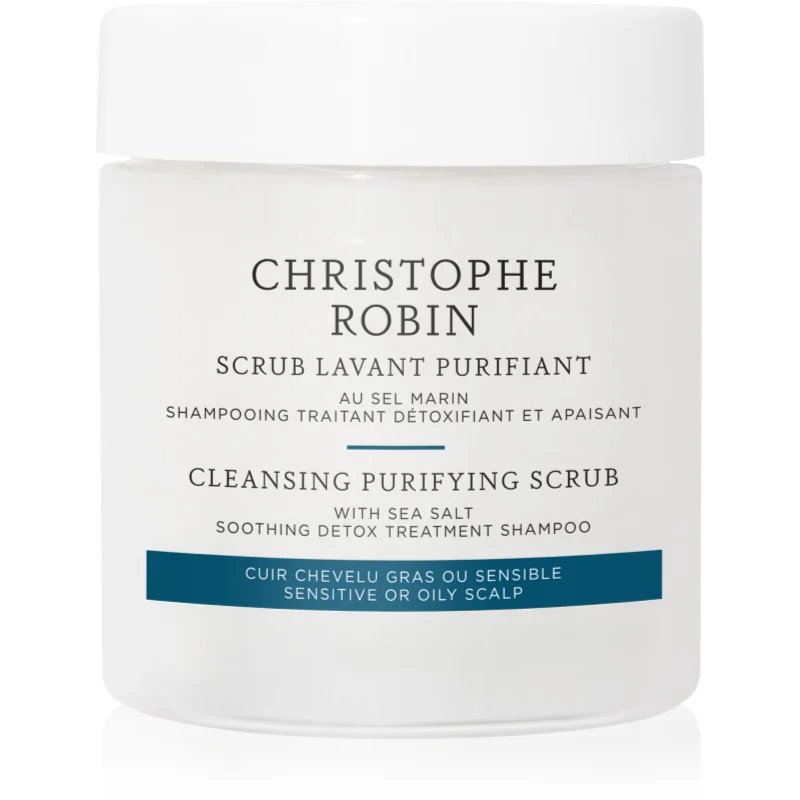 Christophe Robin Cleansing Purifying Scrub with Sea Salt čisticí šampon s peelingovým efektem 75 ml - parfo.cz