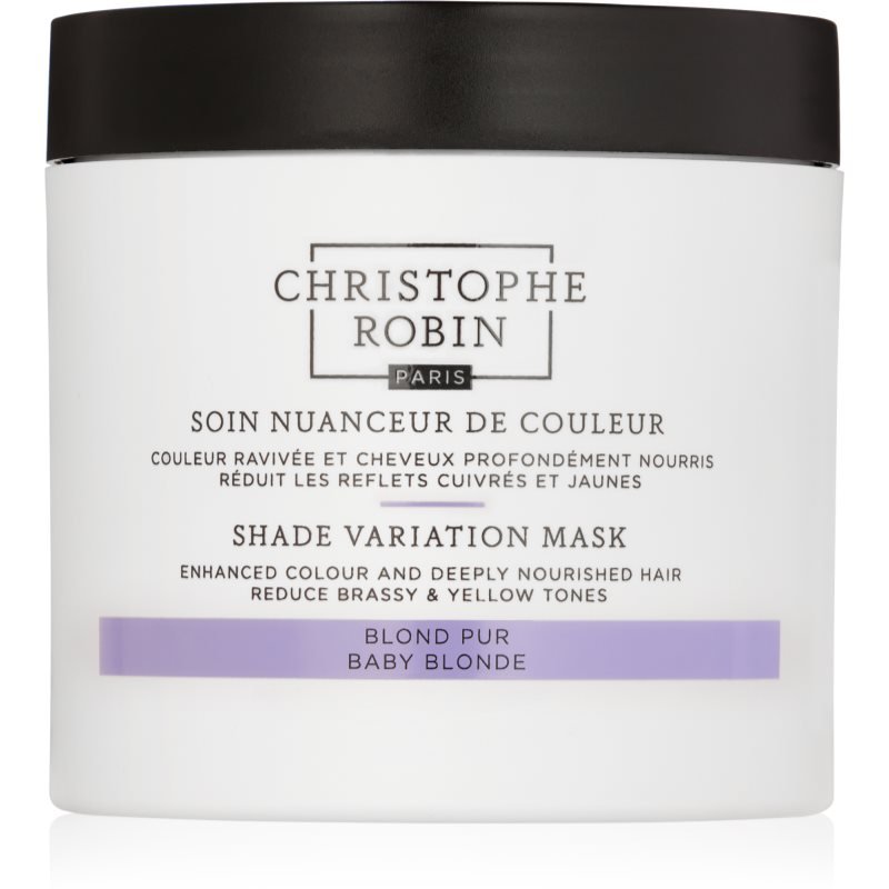 Christophe Robin Shade Variation Mask výživná krémová maska na vlasy odstín Baby Blond 250 ml - parfo.cz