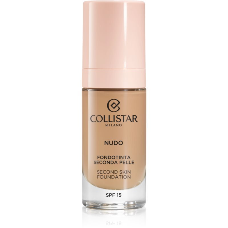 Collistar NUDO Second Skin Foundation SPF 15 rozjasňující hydratační make-up s vyhlazujícím efektem odstín 3N Naturale 30 ml - parfo.cz