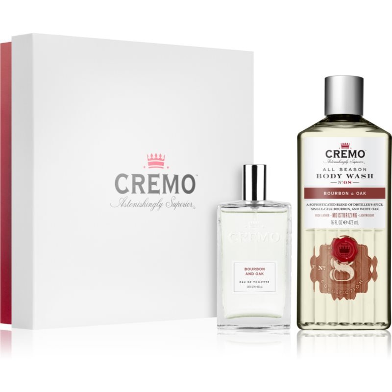 Cremo Set Bourbon and Oak dárková sada pro muže - parfo.cz