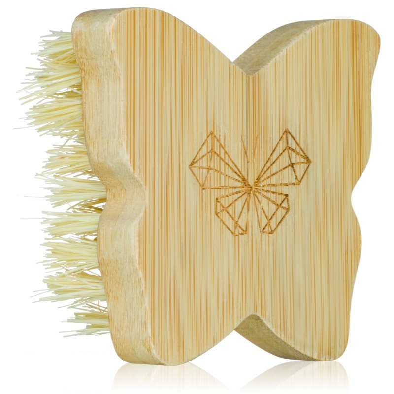 Crystallove Bamboo Butterfly Agave Body Brush Travel Size masážní kartáč na tělo 1 ks - parfo.cz