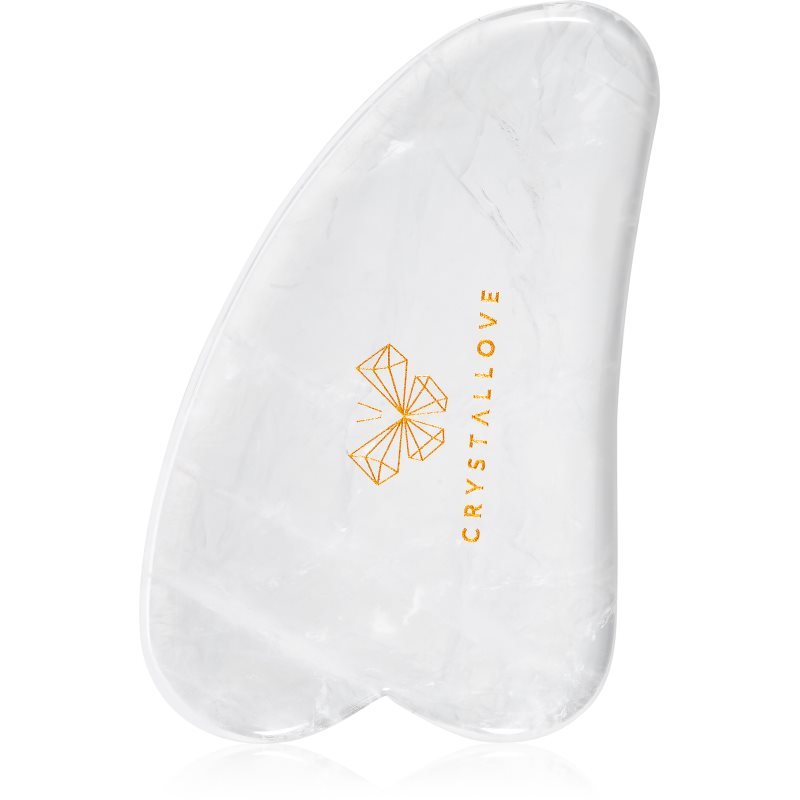Crystallove Clear Quartz Gua Sha masážní pomůcka 1 ks - parfo.cz