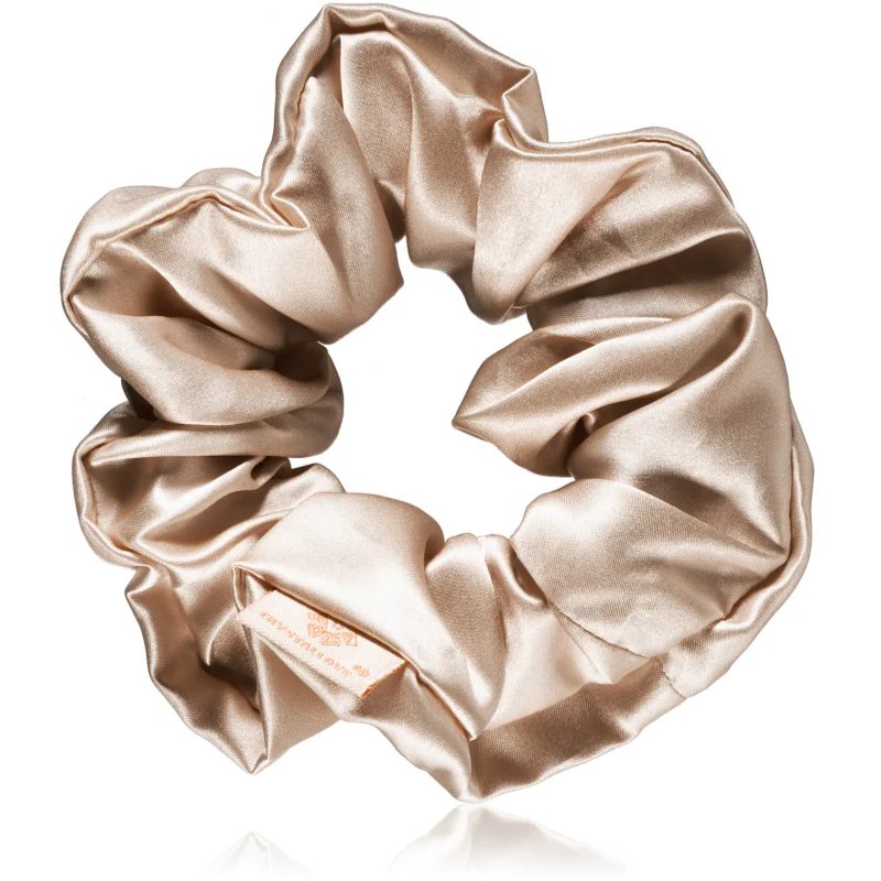 Crystallove Silk Scrunchie hedvábná gumička do vlasů Gold 1 ks - parfo.cz