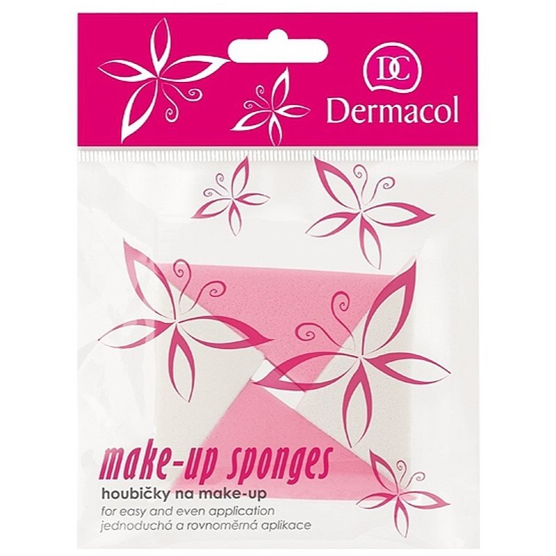 Dermacol Accessories trojúhelníková make-up houbička 4 ks - parfo.cz