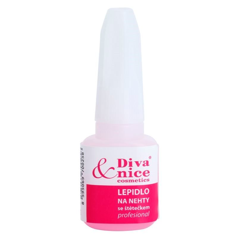 Diva & Nice Cosmetics Accessories Nails lepidlo na nehty se štětečkem 7 g - parfo.cz