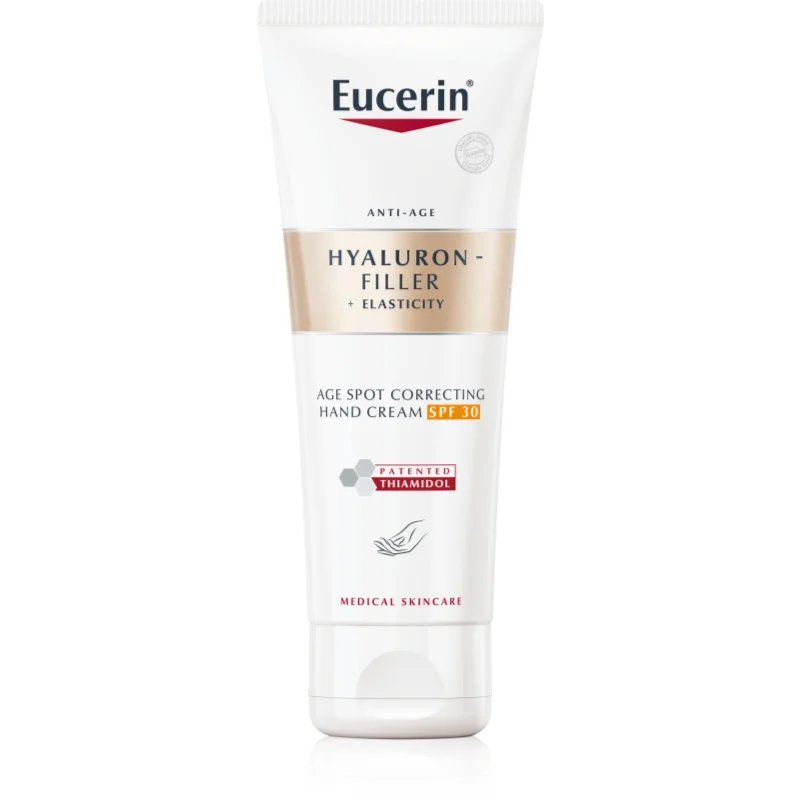 Eucerin Hyaluron-Filler + Elasticity krém na ruce proti pigmentovým skvrnám SPF 30 75 ml - parfo.cz